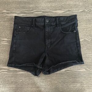 American Eagle Black Denim Shorts